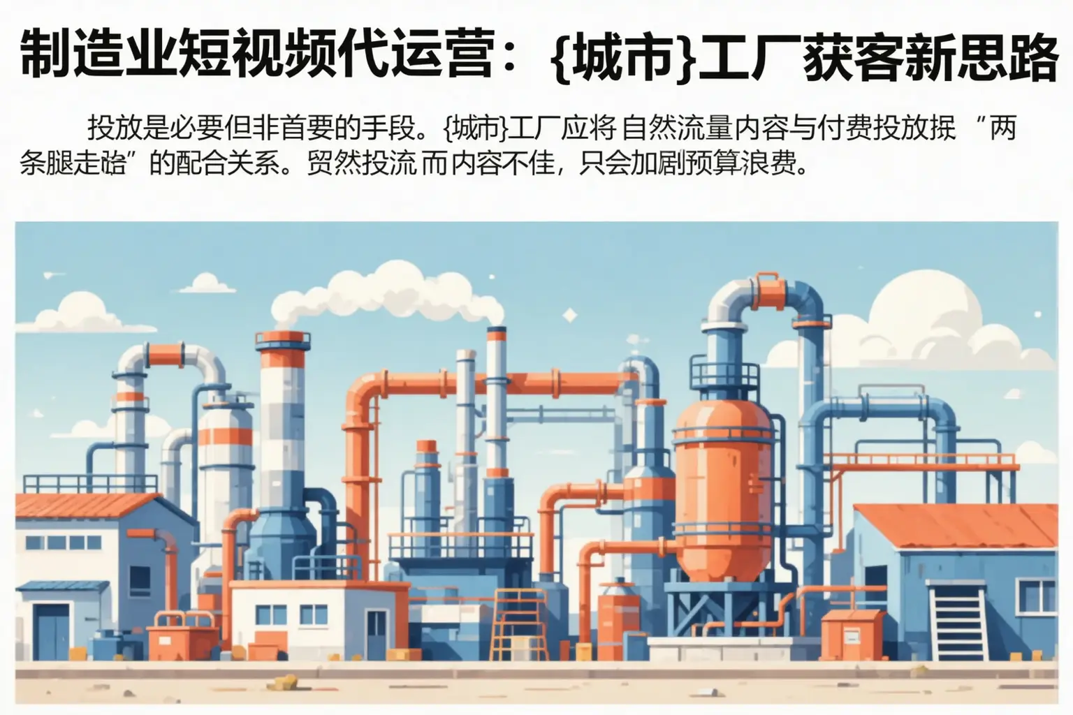 制造业短视频代运营:邗江工厂获客新思路